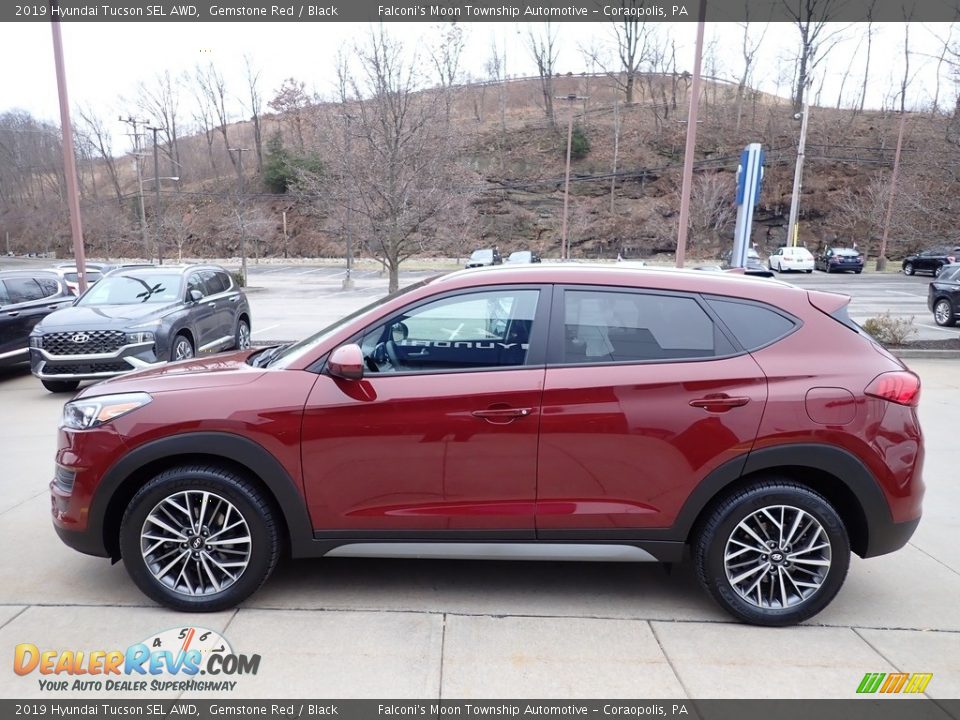 2019 Hyundai Tucson SEL AWD Gemstone Red / Black Photo #6