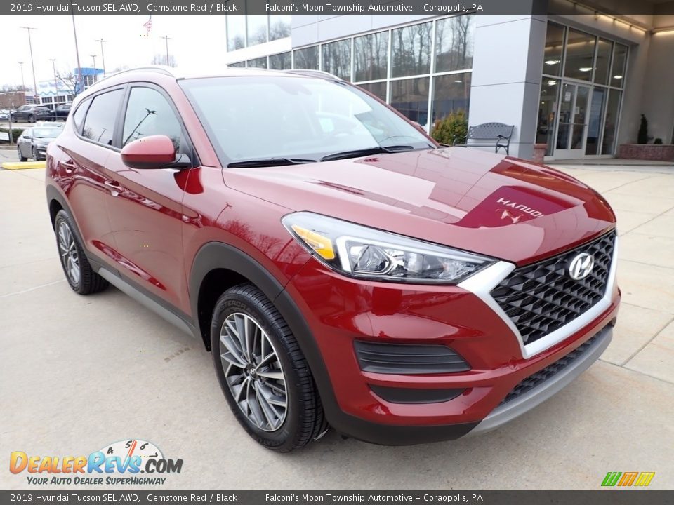 2019 Hyundai Tucson SEL AWD Gemstone Red / Black Photo #9