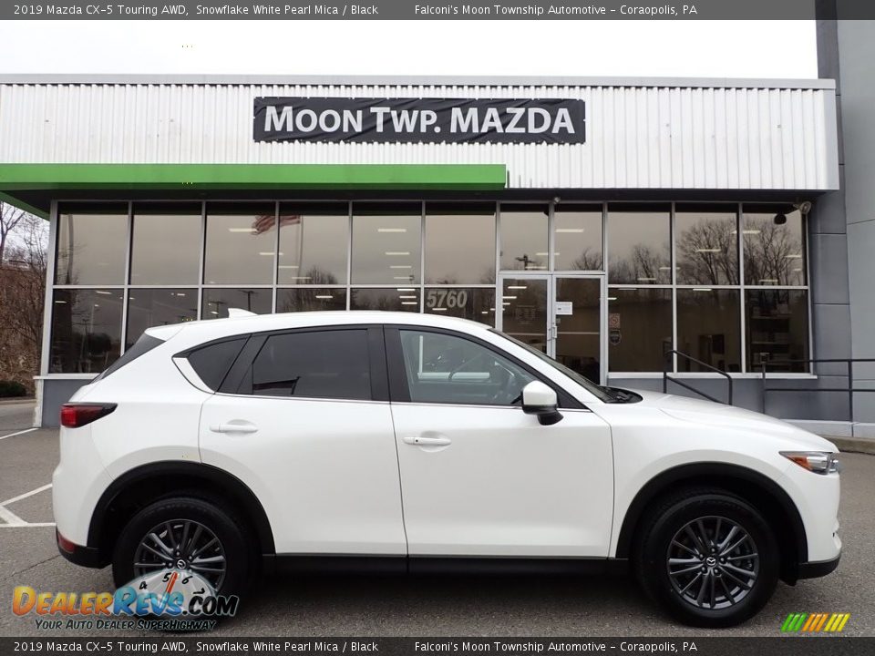 2019 Mazda CX-5 Touring AWD Snowflake White Pearl Mica / Black Photo #1