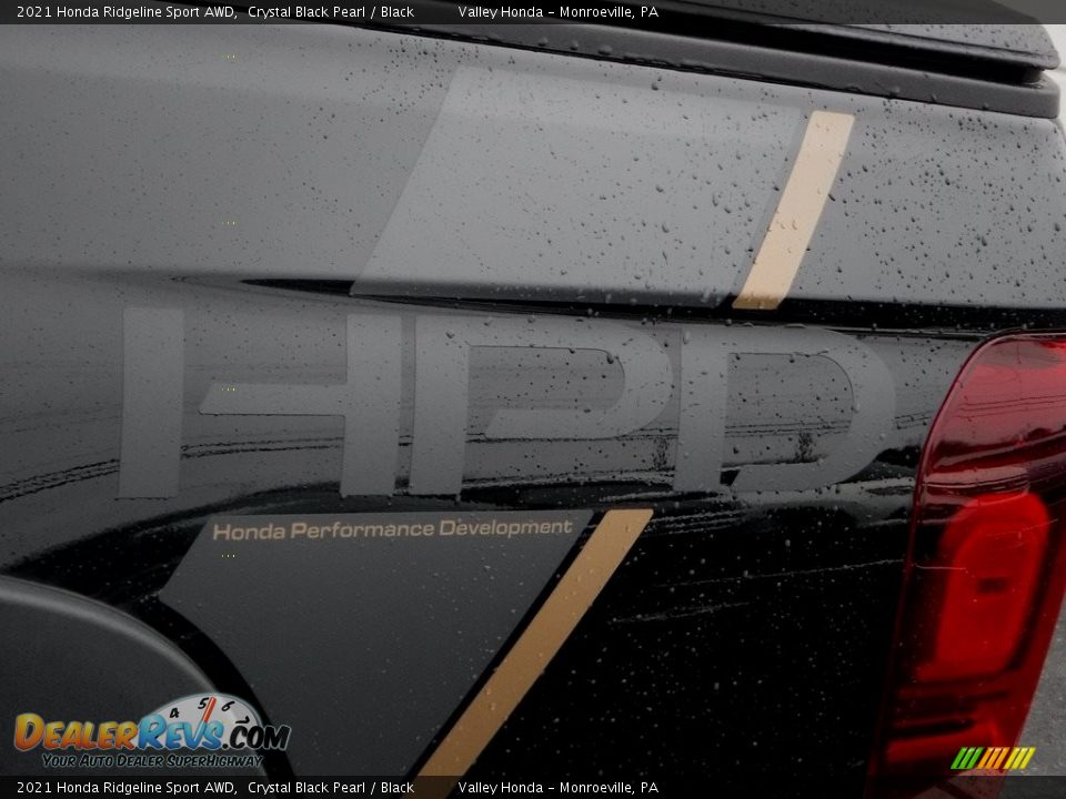 2021 Honda Ridgeline Sport AWD Crystal Black Pearl / Black Photo #2