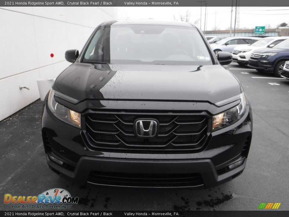 2021 Honda Ridgeline Sport AWD Crystal Black Pearl / Black Photo #6