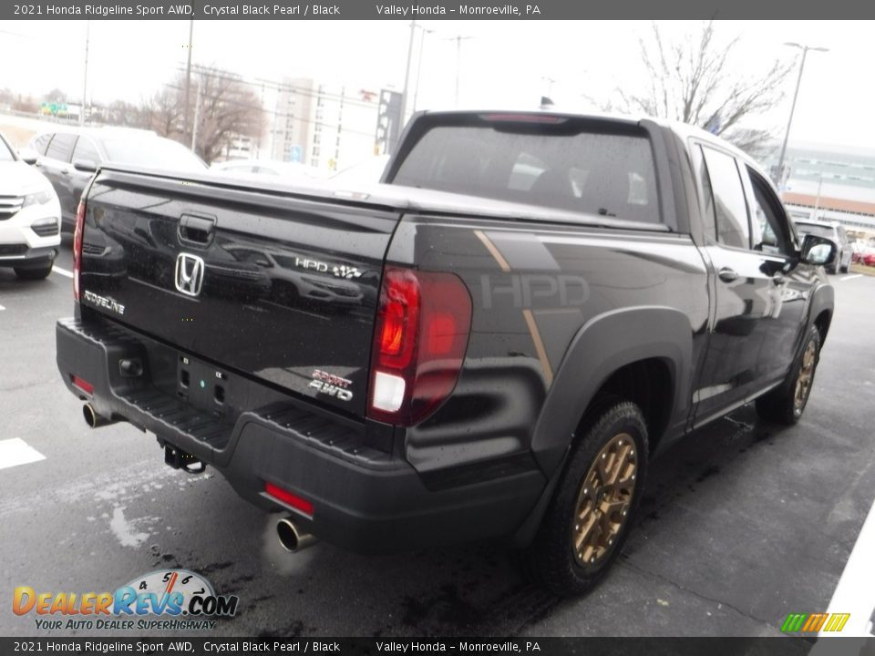 2021 Honda Ridgeline Sport AWD Crystal Black Pearl / Black Photo #8