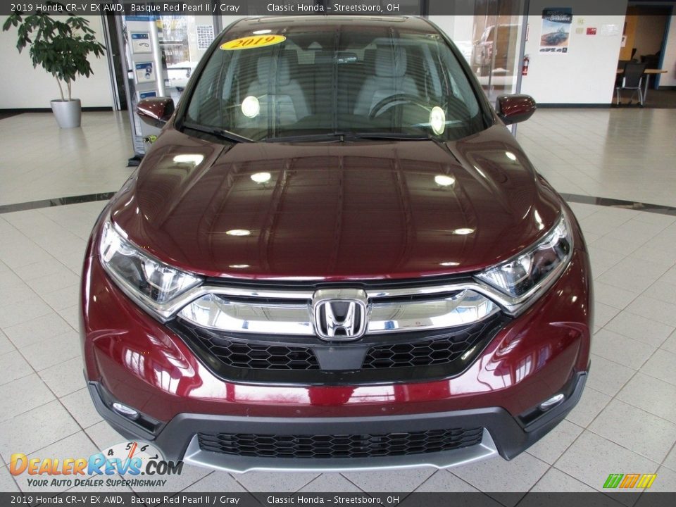 2019 Honda CR-V EX AWD Basque Red Pearl II / Gray Photo #2