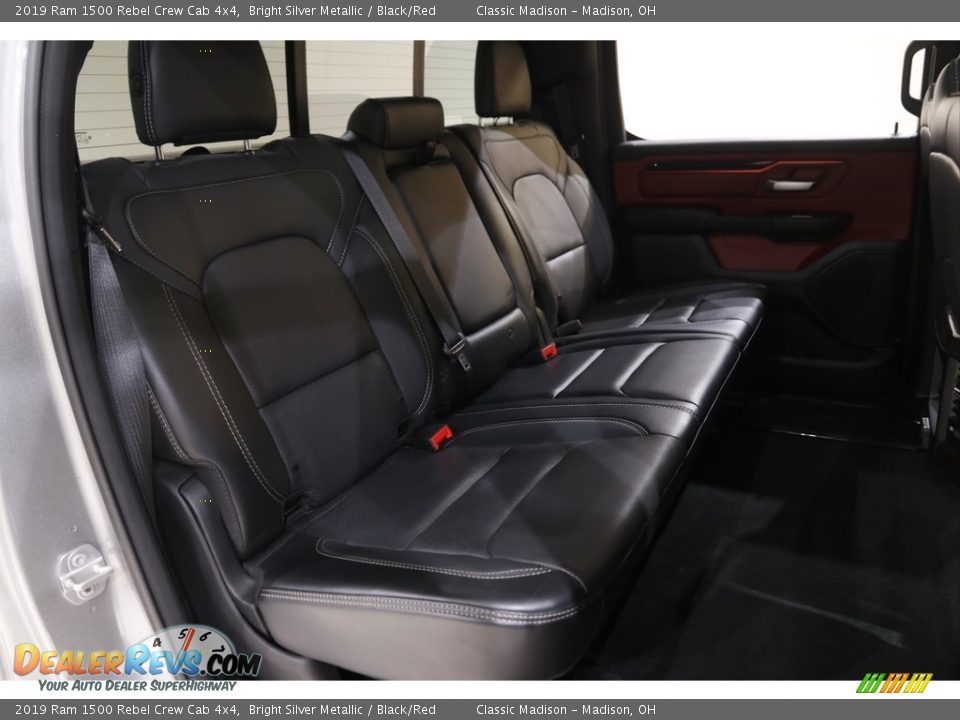 2019 Ram 1500 Rebel Crew Cab 4x4 Bright Silver Metallic / Black/Red Photo #21