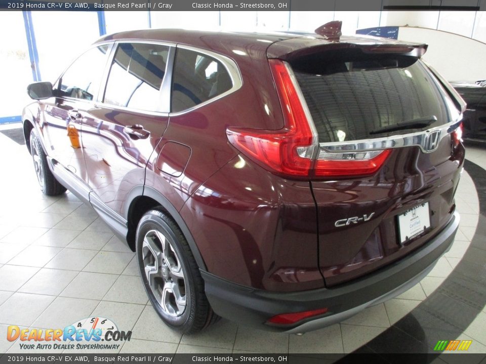 2019 Honda CR-V EX AWD Basque Red Pearl II / Gray Photo #9