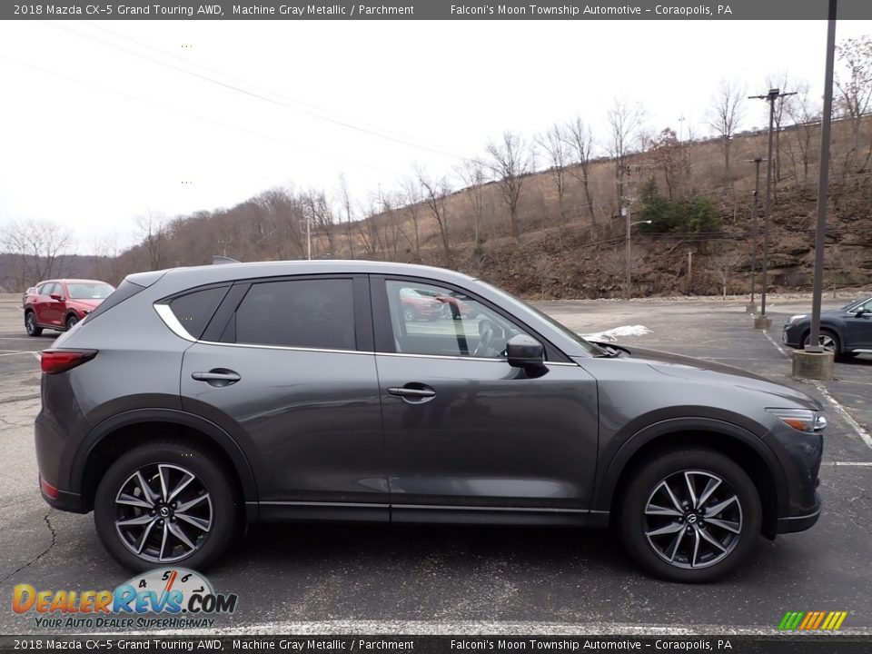 2018 Mazda CX-5 Grand Touring AWD Machine Gray Metallic / Parchment Photo #1