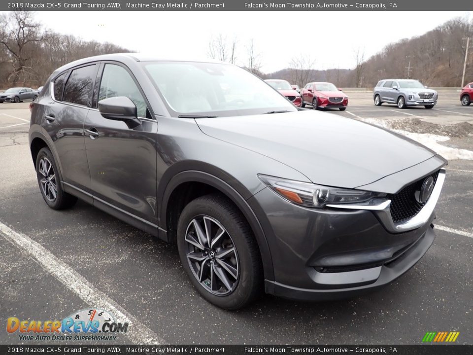 2018 Mazda CX-5 Grand Touring AWD Machine Gray Metallic / Parchment Photo #2