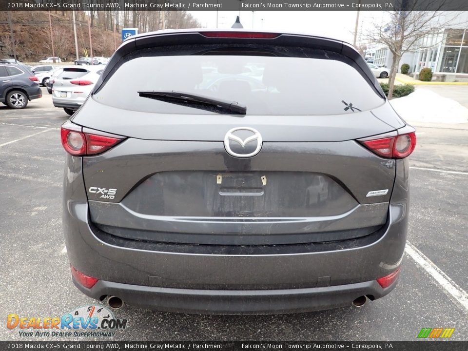 2018 Mazda CX-5 Grand Touring AWD Machine Gray Metallic / Parchment Photo #4