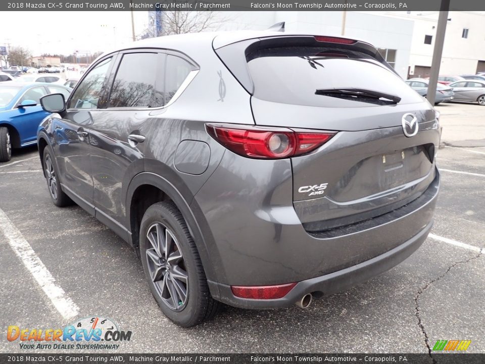 2018 Mazda CX-5 Grand Touring AWD Machine Gray Metallic / Parchment Photo #5