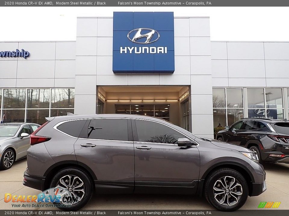 2020 Honda CR-V EX AWD Modern Steel Metallic / Black Photo #1