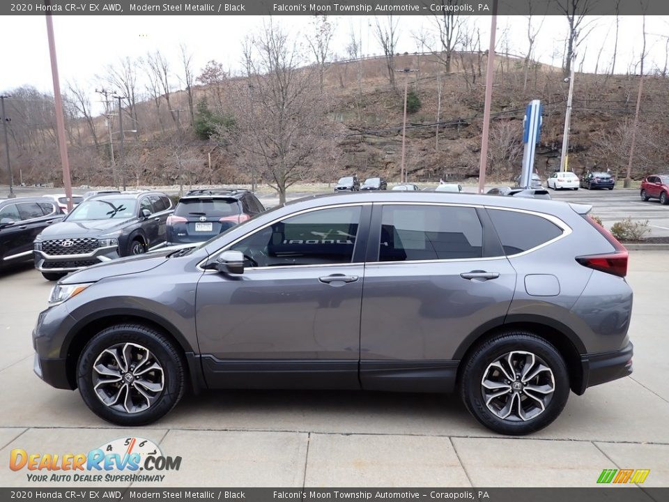 2020 Honda CR-V EX AWD Modern Steel Metallic / Black Photo #6