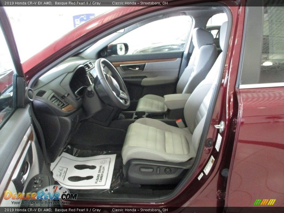 2019 Honda CR-V EX AWD Basque Red Pearl II / Gray Photo #27