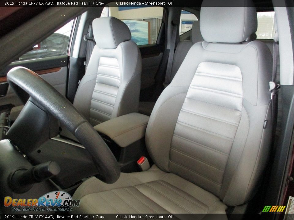 2019 Honda CR-V EX AWD Basque Red Pearl II / Gray Photo #28