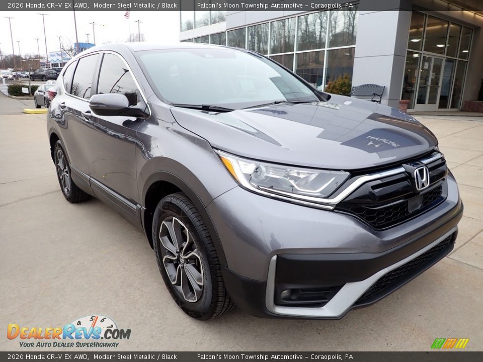 2020 Honda CR-V EX AWD Modern Steel Metallic / Black Photo #9