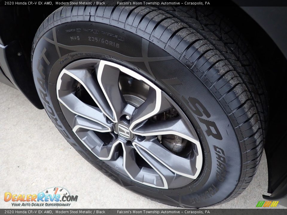 2020 Honda CR-V EX AWD Modern Steel Metallic / Black Photo #10
