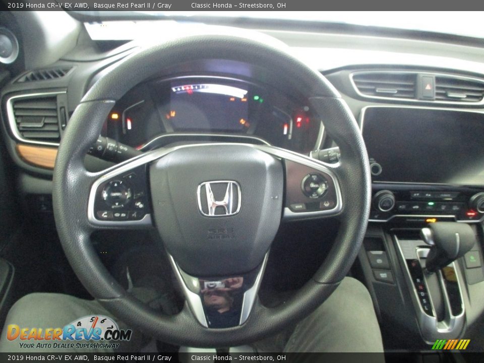 2019 Honda CR-V EX AWD Basque Red Pearl II / Gray Photo #31