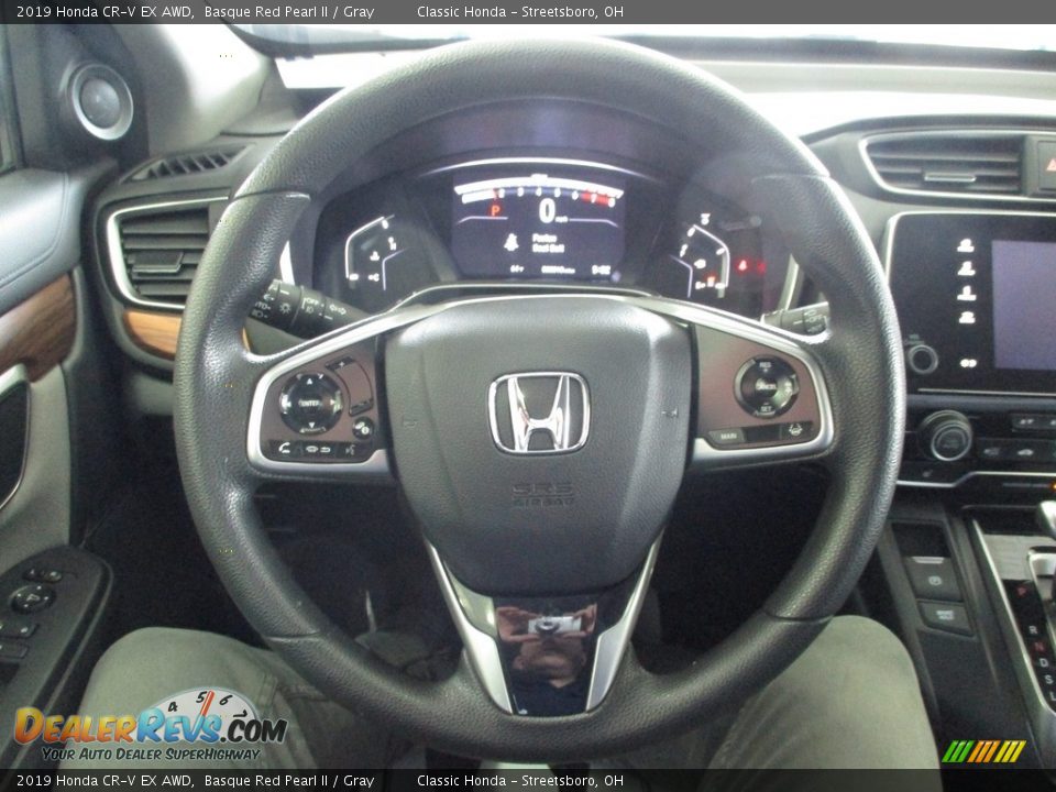 2019 Honda CR-V EX AWD Basque Red Pearl II / Gray Photo #32