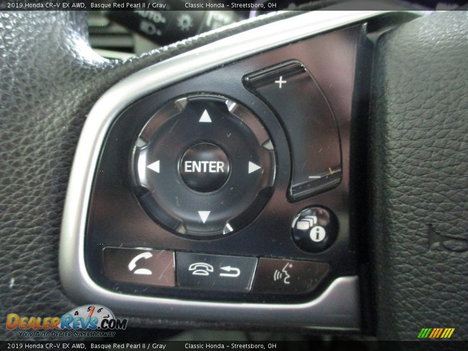 2019 Honda CR-V EX AWD Basque Red Pearl II / Gray Photo #33
