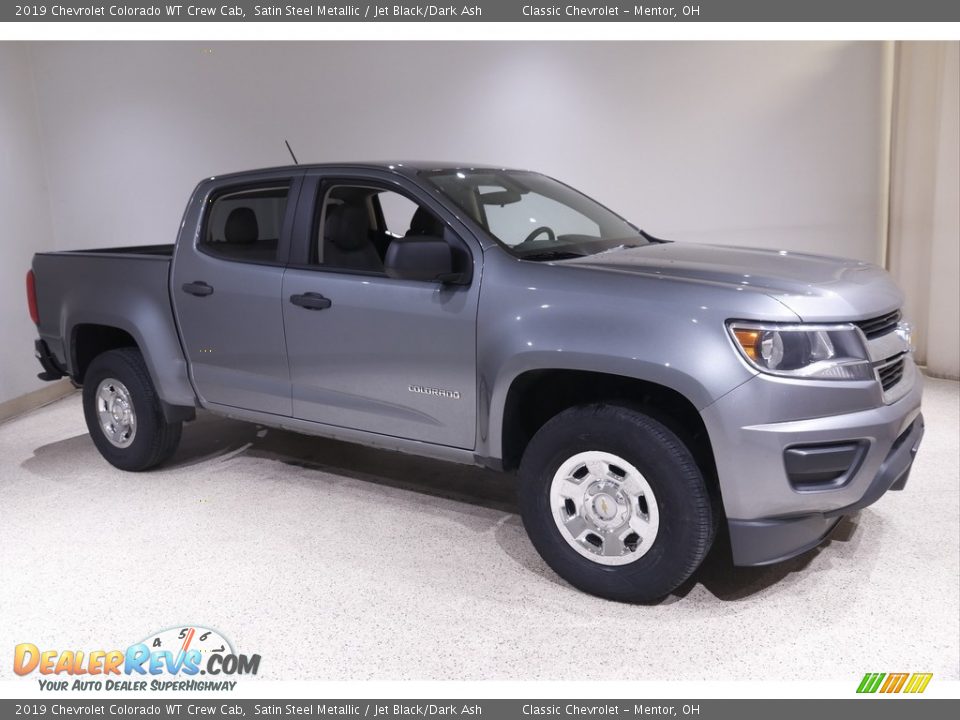 2019 Chevrolet Colorado WT Crew Cab Satin Steel Metallic / Jet Black/Dark Ash Photo #1