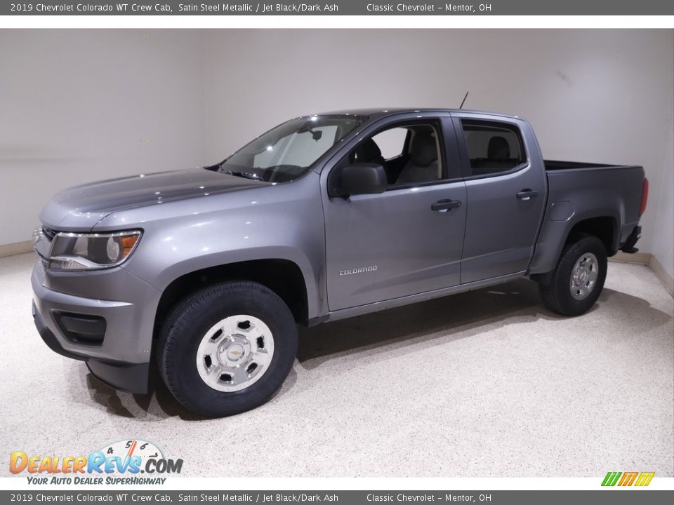 2019 Chevrolet Colorado WT Crew Cab Satin Steel Metallic / Jet Black/Dark Ash Photo #3