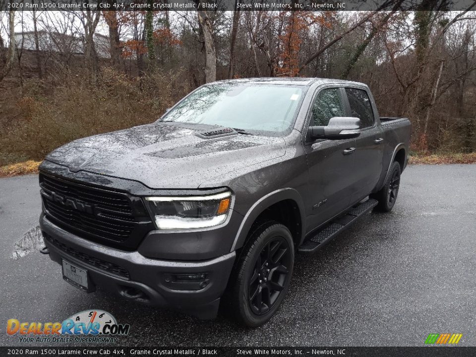 2020 Ram 1500 Laramie Crew Cab 4x4 Granite Crystal Metallic / Black Photo #2