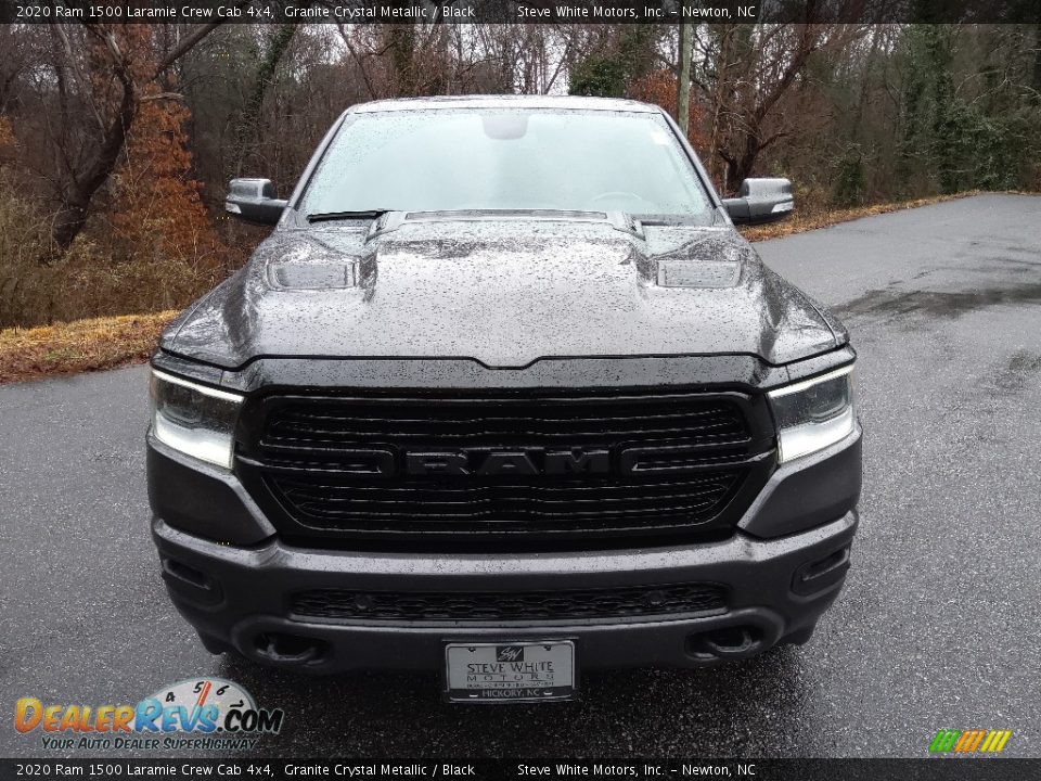 2020 Ram 1500 Laramie Crew Cab 4x4 Granite Crystal Metallic / Black Photo #3