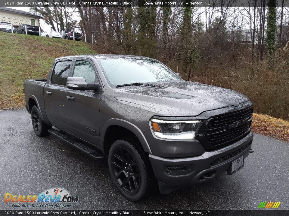 2020 Ram 1500 Laramie Crew Cab 4x4 Granite Crystal Metallic / Black Photo #4