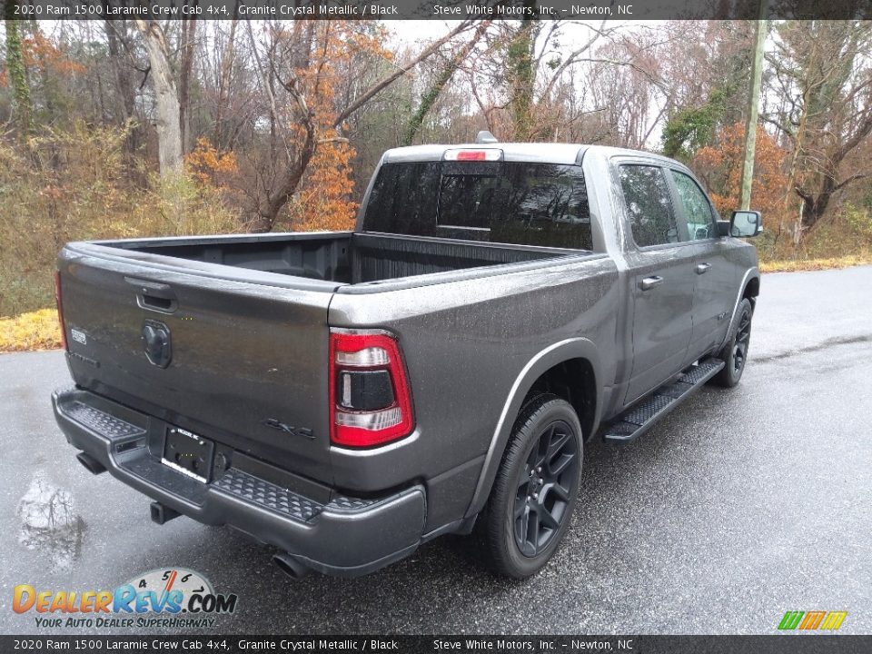 2020 Ram 1500 Laramie Crew Cab 4x4 Granite Crystal Metallic / Black Photo #6