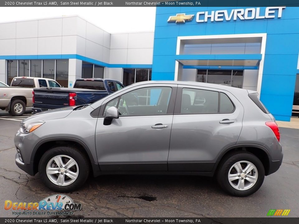 2020 Chevrolet Trax LS AWD Satin Steel Metallic / Jet Black Photo #3