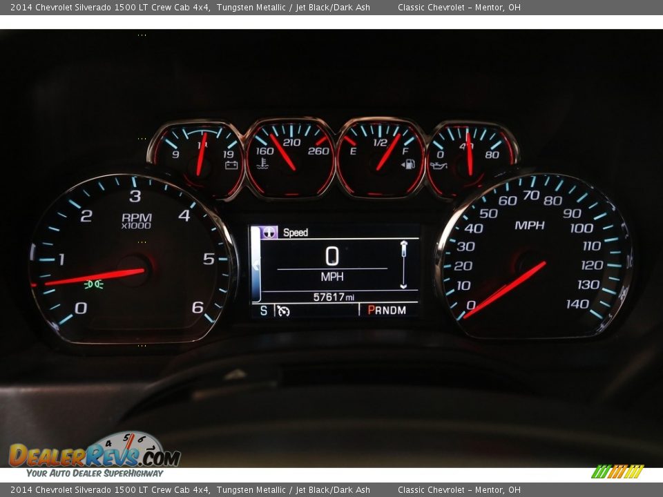 2014 Chevrolet Silverado 1500 LT Crew Cab 4x4 Tungsten Metallic / Jet Black/Dark Ash Photo #9