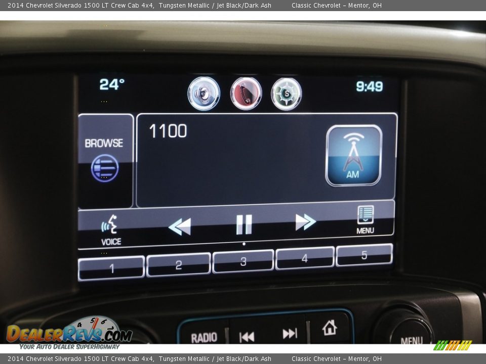 2014 Chevrolet Silverado 1500 LT Crew Cab 4x4 Tungsten Metallic / Jet Black/Dark Ash Photo #11