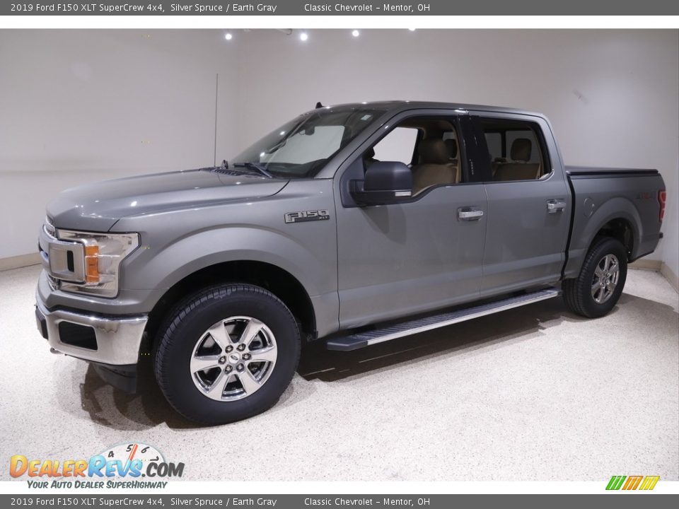2019 Ford F150 XLT SuperCrew 4x4 Silver Spruce / Earth Gray Photo #3