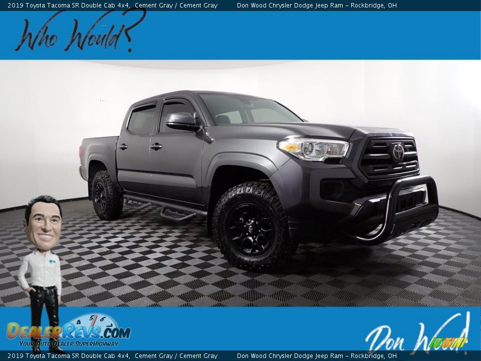 2019 Toyota Tacoma SR Double Cab 4x4 Cement Gray / Cement Gray Photo #1