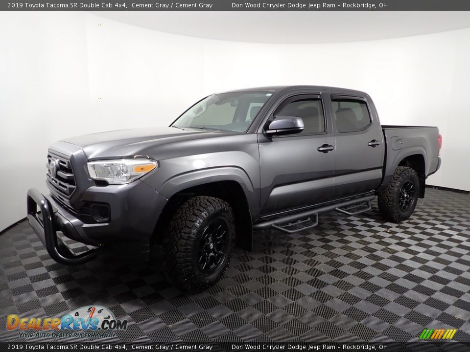 2019 Toyota Tacoma SR Double Cab 4x4 Cement Gray / Cement Gray Photo #7