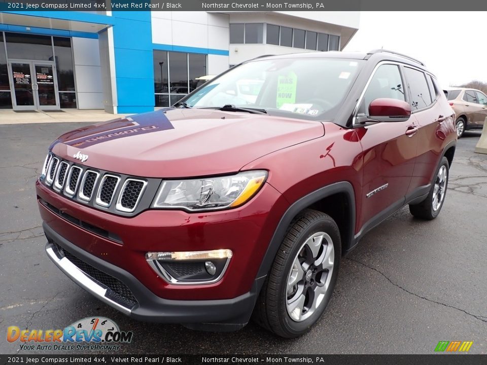 2021 Jeep Compass Limited 4x4 Velvet Red Pearl / Black Photo #2