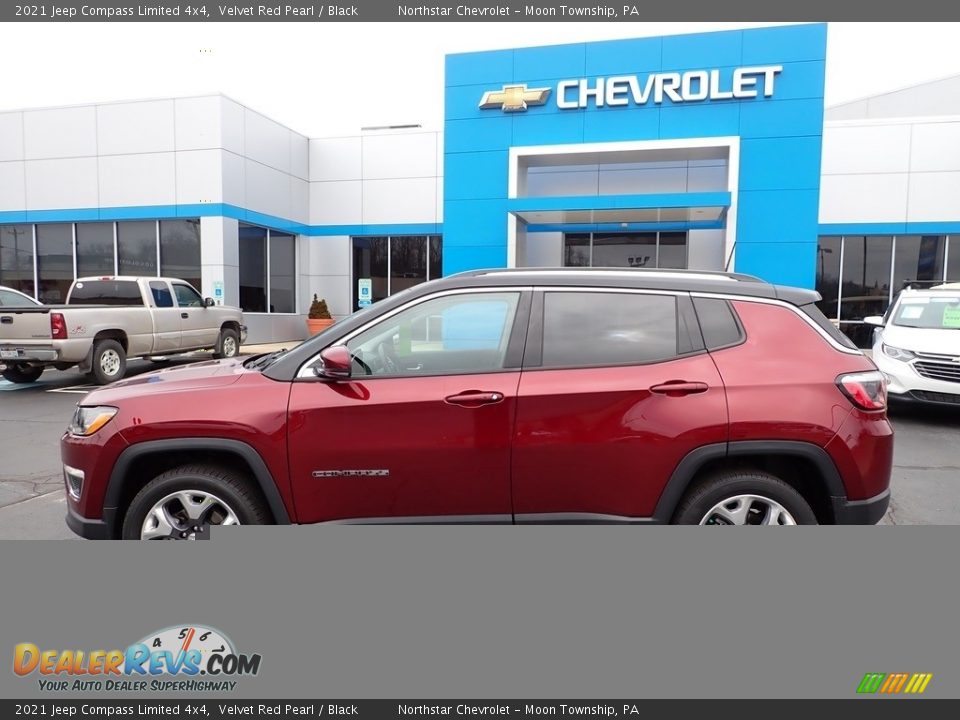 2021 Jeep Compass Limited 4x4 Velvet Red Pearl / Black Photo #3