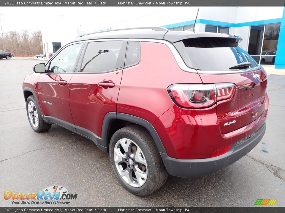 2021 Jeep Compass Limited 4x4 Velvet Red Pearl / Black Photo #4