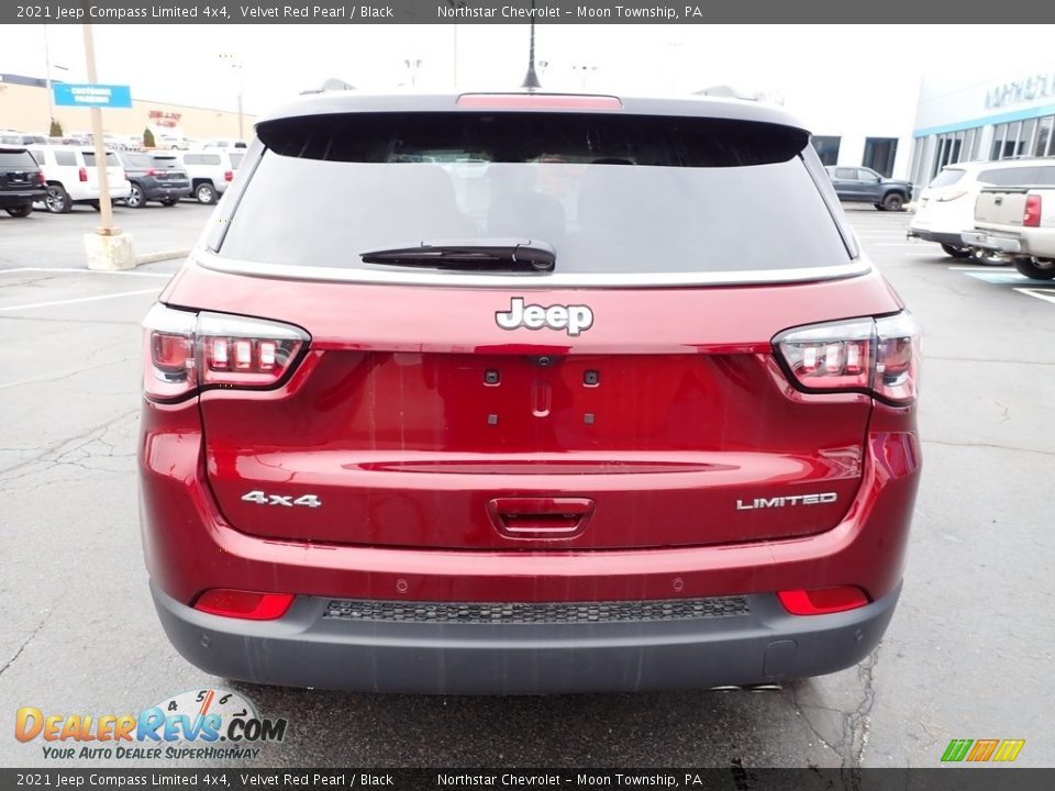 2021 Jeep Compass Limited 4x4 Velvet Red Pearl / Black Photo #6