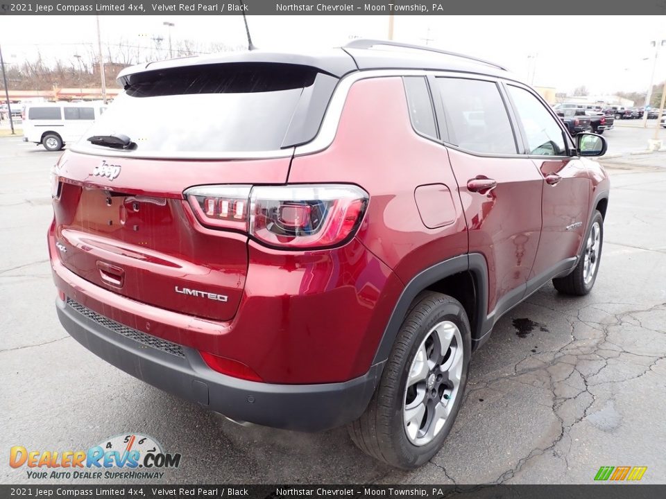 2021 Jeep Compass Limited 4x4 Velvet Red Pearl / Black Photo #8