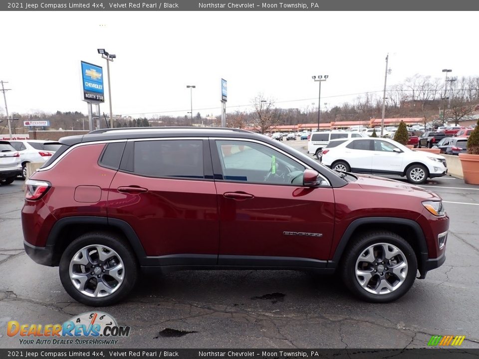 2021 Jeep Compass Limited 4x4 Velvet Red Pearl / Black Photo #10