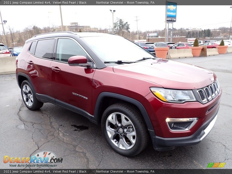 2021 Jeep Compass Limited 4x4 Velvet Red Pearl / Black Photo #11