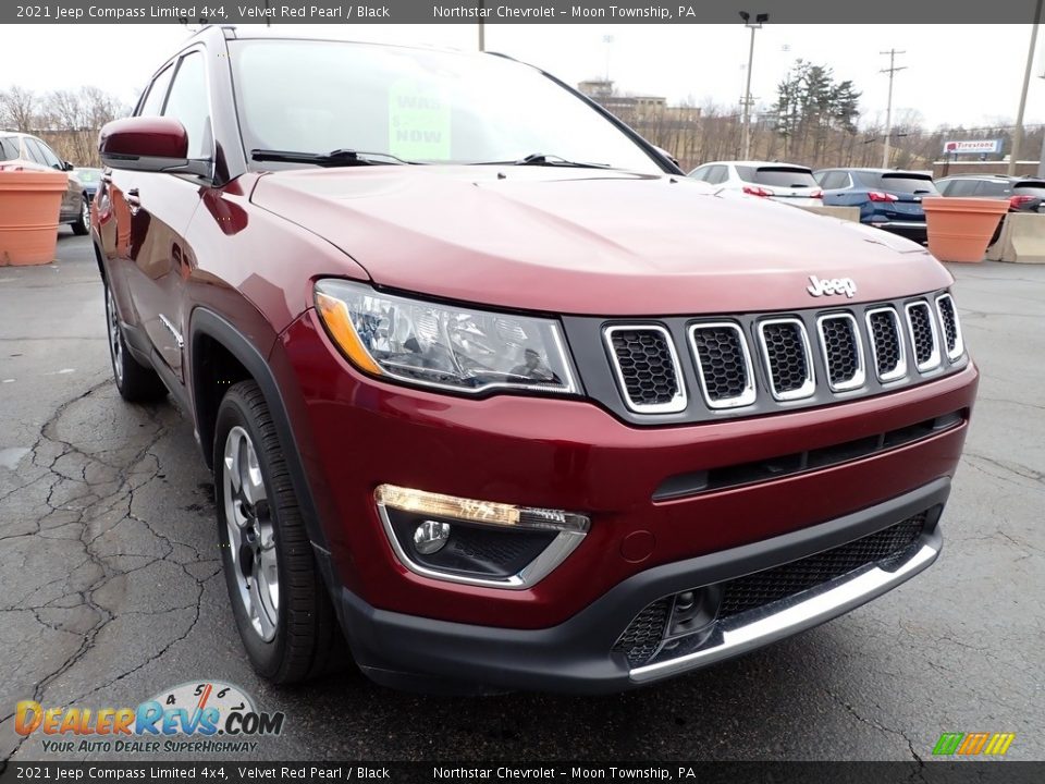 2021 Jeep Compass Limited 4x4 Velvet Red Pearl / Black Photo #12