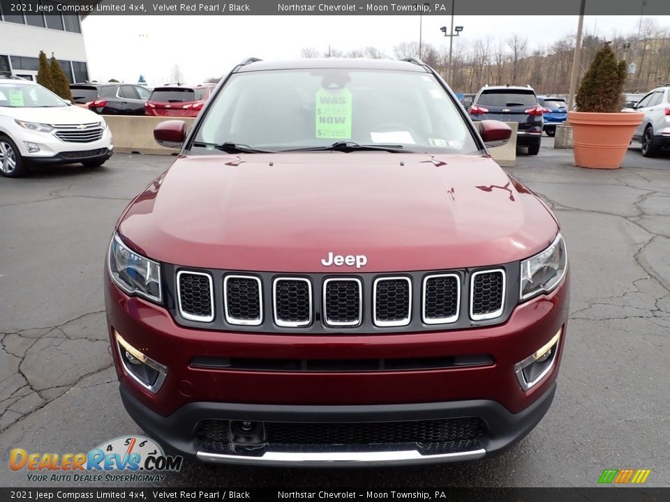 2021 Jeep Compass Limited 4x4 Velvet Red Pearl / Black Photo #13