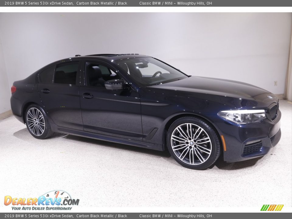 Carbon Black Metallic 2019 BMW 5 Series 530i xDrive Sedan Photo #1