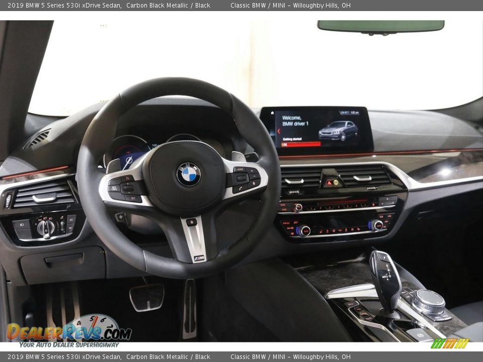 2019 BMW 5 Series 530i xDrive Sedan Carbon Black Metallic / Black Photo #6