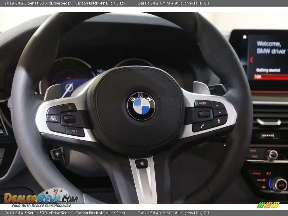 2019 BMW 5 Series 530i xDrive Sedan Carbon Black Metallic / Black Photo #7