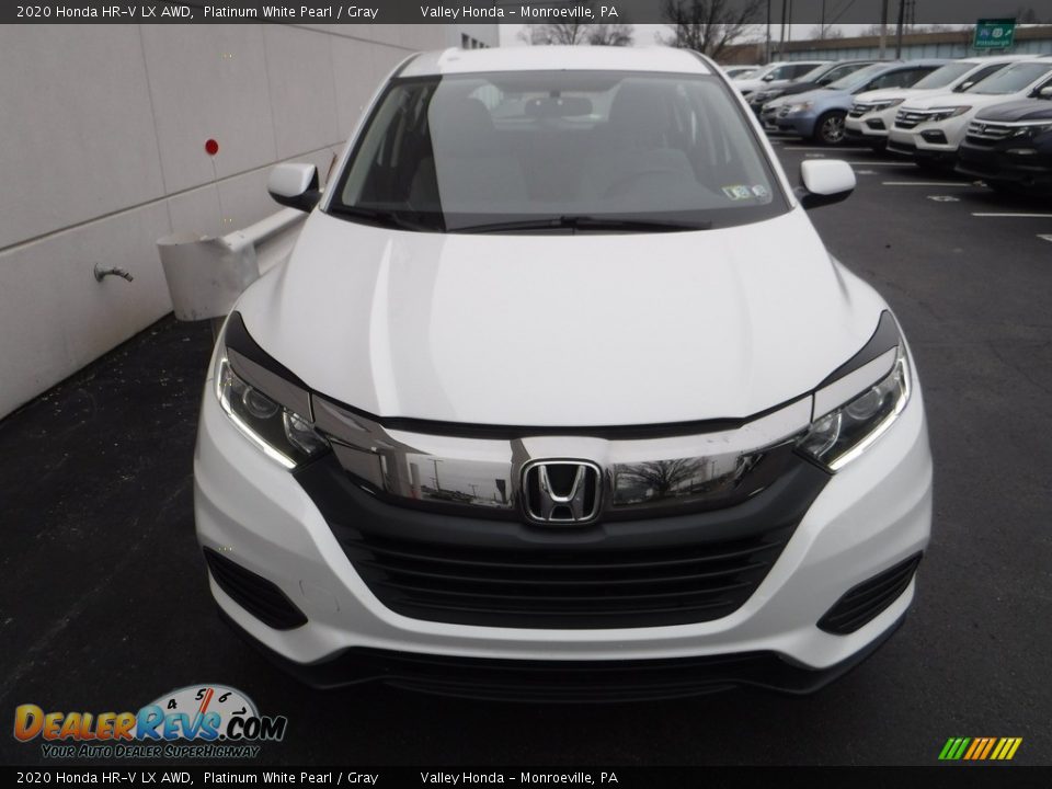 2020 Honda HR-V LX AWD Platinum White Pearl / Gray Photo #4