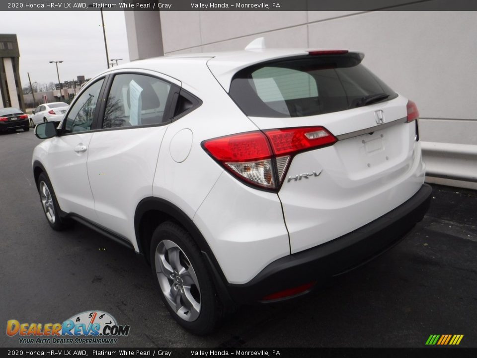 2020 Honda HR-V LX AWD Platinum White Pearl / Gray Photo #9