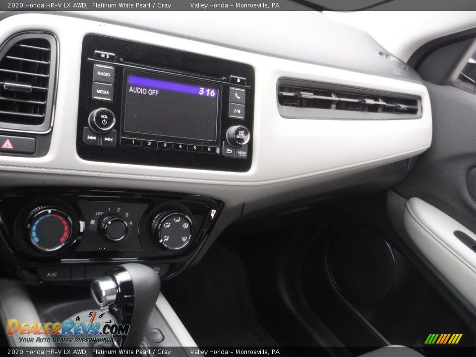 2020 Honda HR-V LX AWD Platinum White Pearl / Gray Photo #16