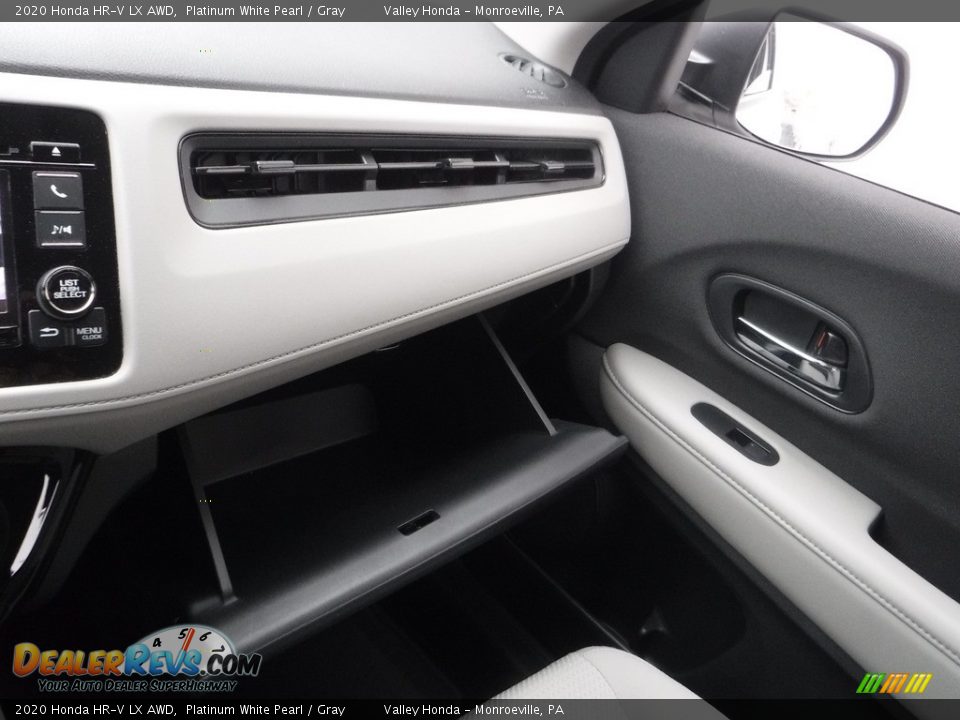 2020 Honda HR-V LX AWD Platinum White Pearl / Gray Photo #23